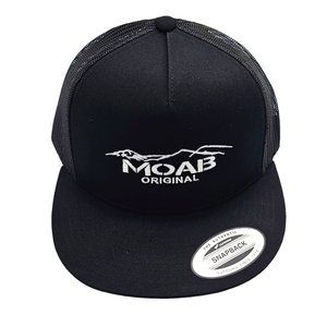 MOAB Original Unisex Trucker Hat Black -Snapback-One Size